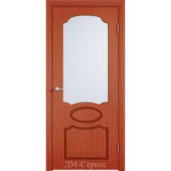 Межкомнатная шпонированная дверь «Глория» (со стеклом)