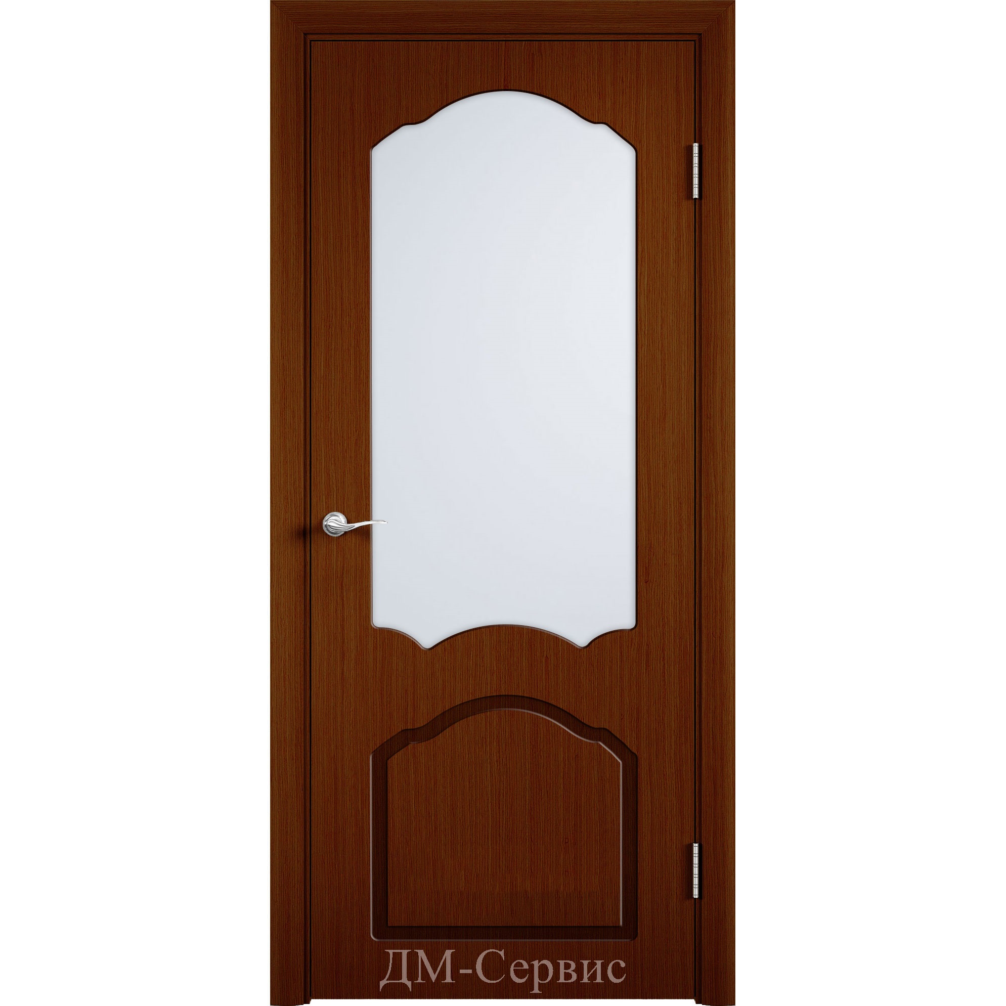 Межкомнатная шпонированная дверь «Каролина» (со стеклом)