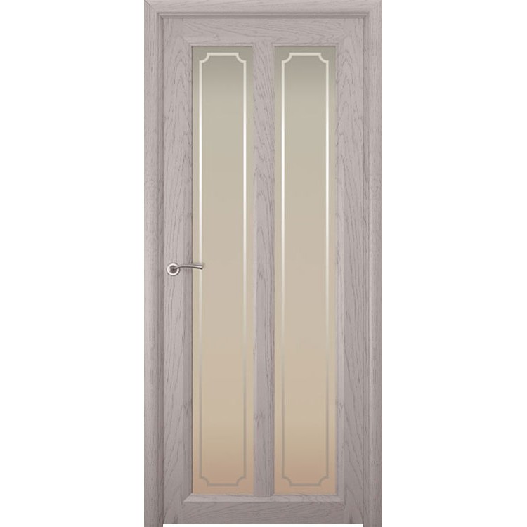 Межкомнатная шпонированная дверь «Optima-5 Рамка» (со стеклом)