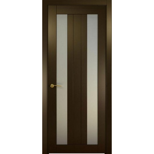 Межкомнатная шпонированная дверь «Ника-3 Белая» (со стеклом)
