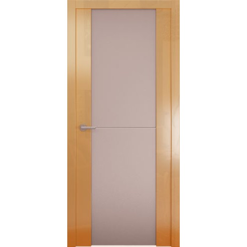 Межкомнатная глянцевая дверь «Avorio-1 Матовое» (со стеклом)