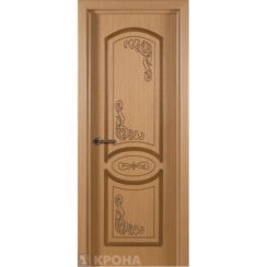 Межкомнатная дверь с натуральным шпоном «Муза ДГ» (глухая)
