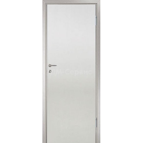Дверной блок облицованный пластиком CPL (цвет белый, полотно глухое)