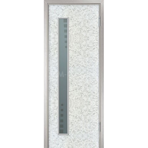 Межкомнатная пластиковая дверь HPL (со стеклом)