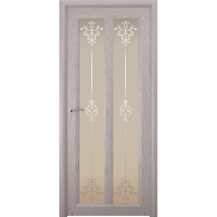 Межкомнатная шпонированная дверь «Optima-5 Ажур» (со стеклом)