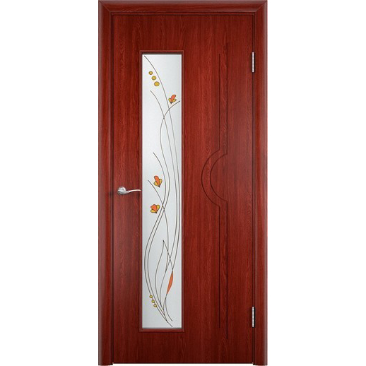 Межкомнатная дверь с натуральным шпоном «Модерн ДО» (со стеклом)