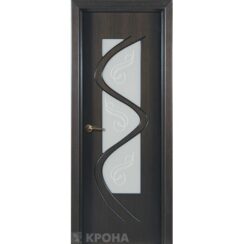 Межкомнатная дверь с натуральным шпоном «Вега ДО» (со стеклом)