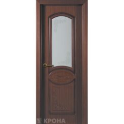 Межкомнатная дверь с натуральным шпоном «Муза ДО» (со стеклом)