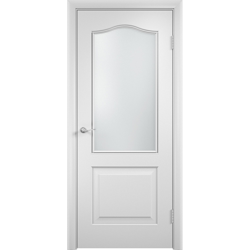 Межкомнатная дверь с пленкой ПВХ «Классика» (стекло сатинато)