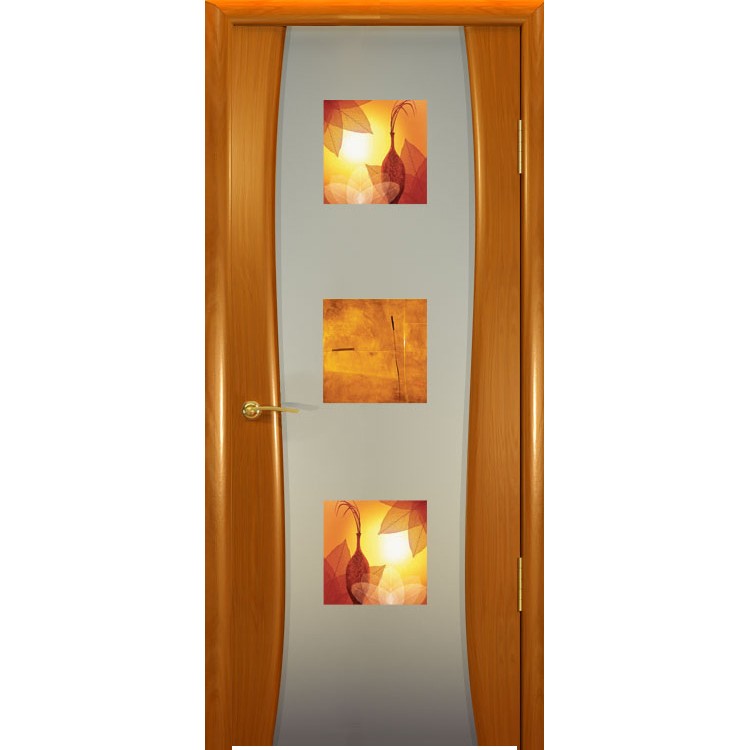 Межкомнатная шпонированная дверь «Буревестник-2 Фиджи» (со стеклом)
