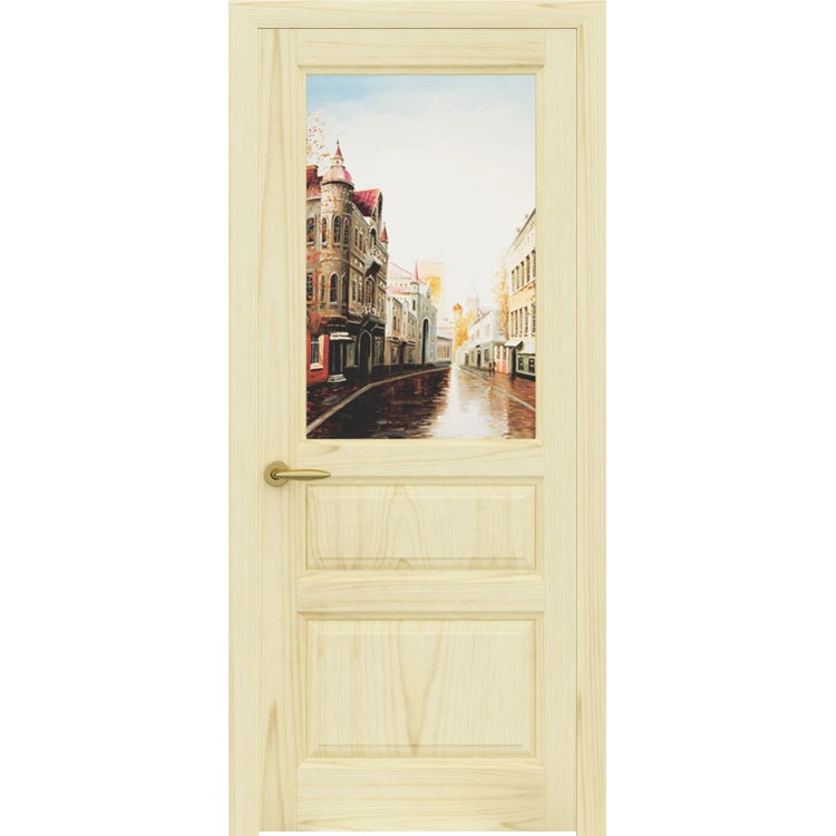 Межкомнатная шпонированная дверь «Марсель Гранж» (со стеклом)