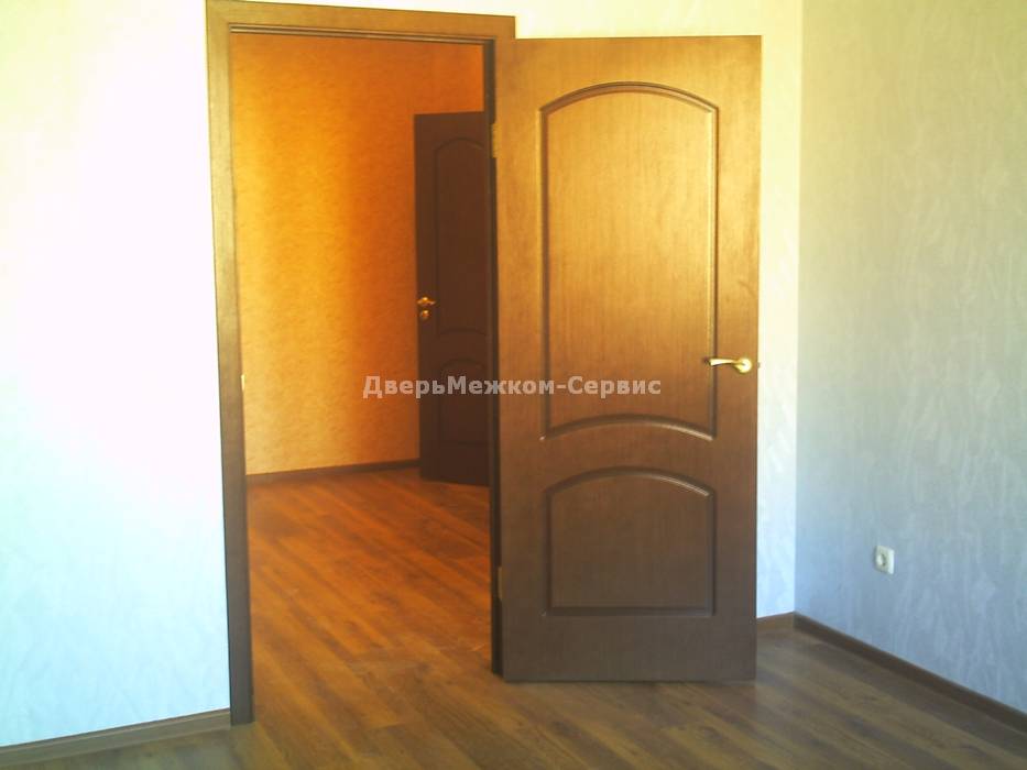 Шпонированная дверь Наполеон в квартире