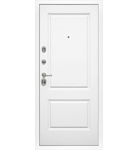 Входная металлическая дверь «МД-45» (белая матовая)