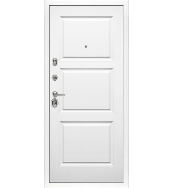 Входная металлическая дверь «МД-45» (белая матовая)