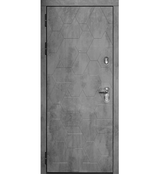 Входная металлическая дверь "МД-51" бетон тёмный