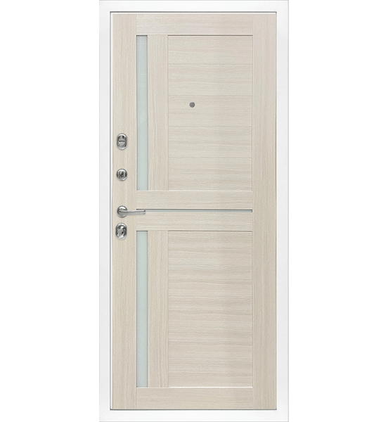 Входная металлическая дверь «МД-42» (сандал белый)