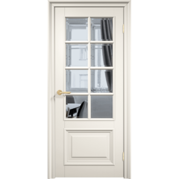 Межкомнатная дверь эмаль классика премиум «Англия 8» (со стеклом)
