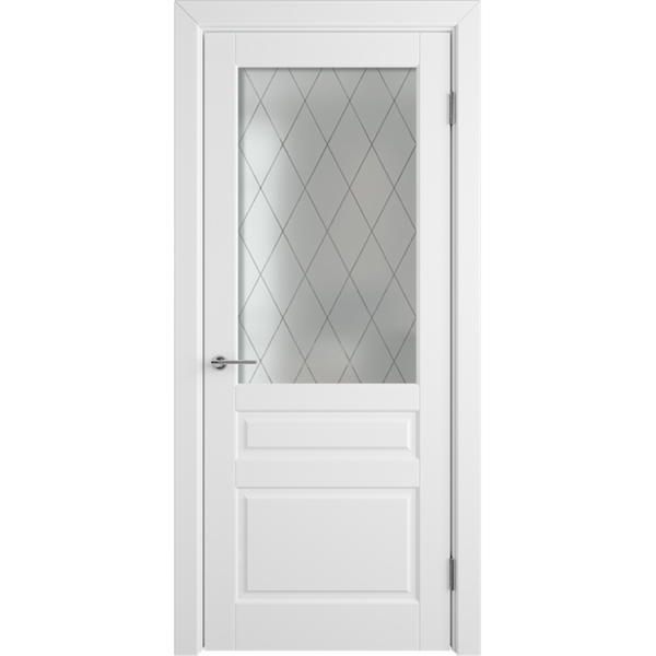Межкомнатная дверь эмаль классика фреза «Челси 04» (со стеклом)