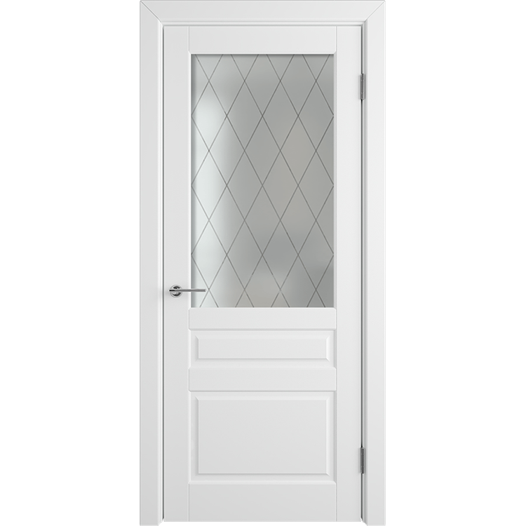 Межкомнатная дверь эмаль классика фреза «Челси 04» (со стеклом)