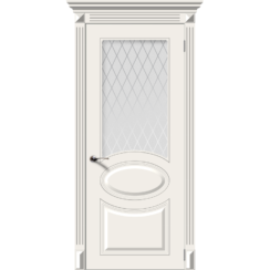 Межкомнатная дверь эмаль классика «Джаз» (со стеклом)