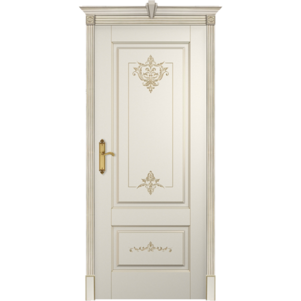 Межкомнатная дверь эмаль классика патина «Флоранс» (глухая)