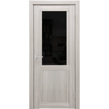 Межкомнатная дверь экошпон K-12 лакобель чёрное
