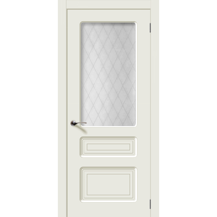 Межкомнатная дверь эмаль классика «Капри» (со стеклом)