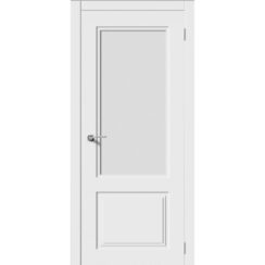 Межкомнатная дверь эмаль неоклассика «Квадро-2» (со стеклом)