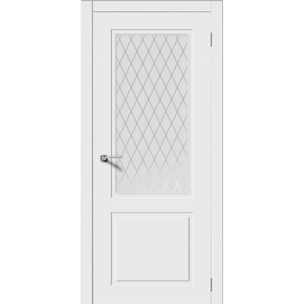 Межкомнатная дверь эмаль неоклассика «Ноктюрн-Н» (со стеклом)