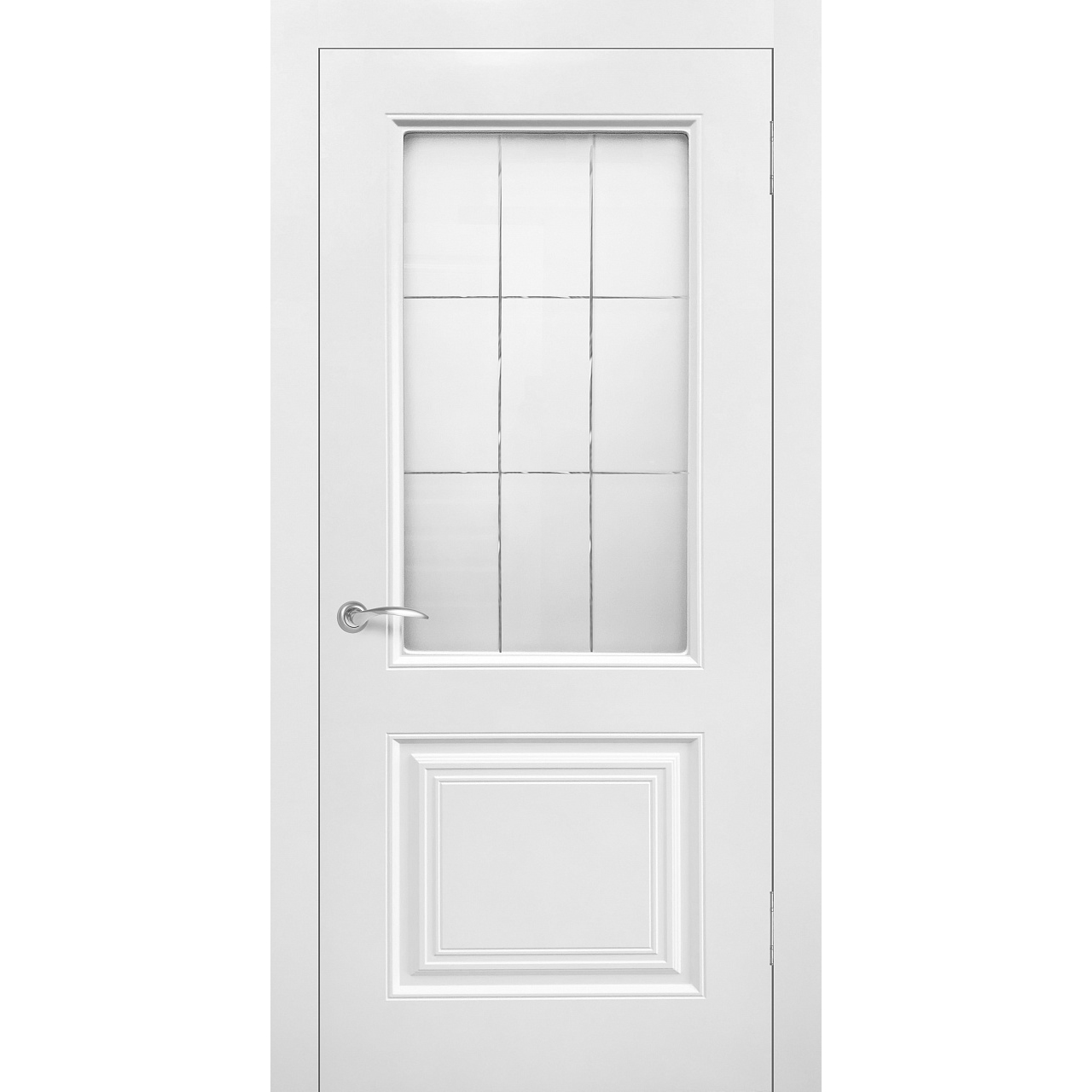 Межкомнатная дверь эмаль классика «Роял 2» (со стеклом)