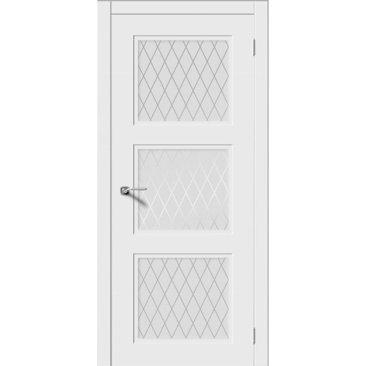 Межкомнатная дверь эмаль неоклассика «Соната-Н» (со стеклом)