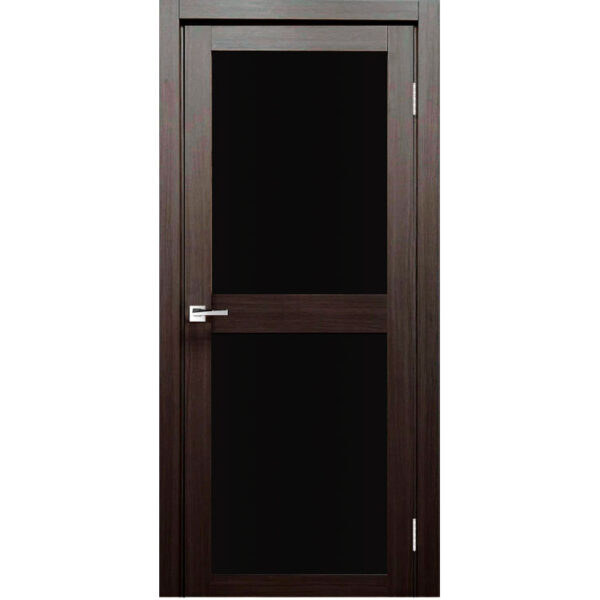 Межкомнатная дверь экошпон Z-6 лакобель чёрное