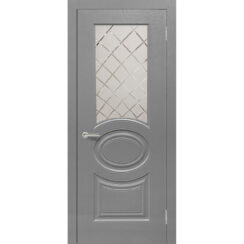 Межкомнатная дверь винил «Роял 1» (со стеклом)