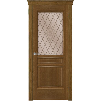 Межкомнатная дверь «Тридорс» натуральный шпон (со стеклом)