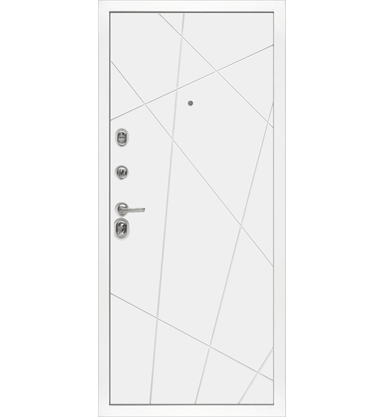 Входная металлическая дверь «МД-44» (белый софт)