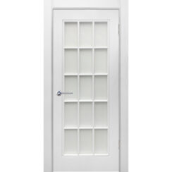 Межкомнатная дверь эмаль классика фреза «Британия 1» (со стеклом)