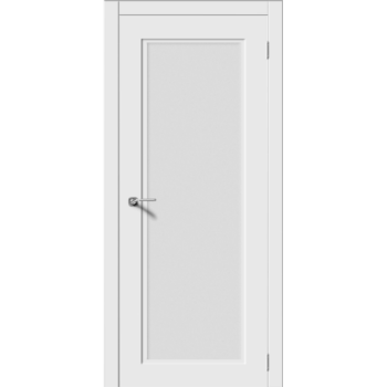 Дверь эмаль неоклассика «Квадро-6» (со стеклом)