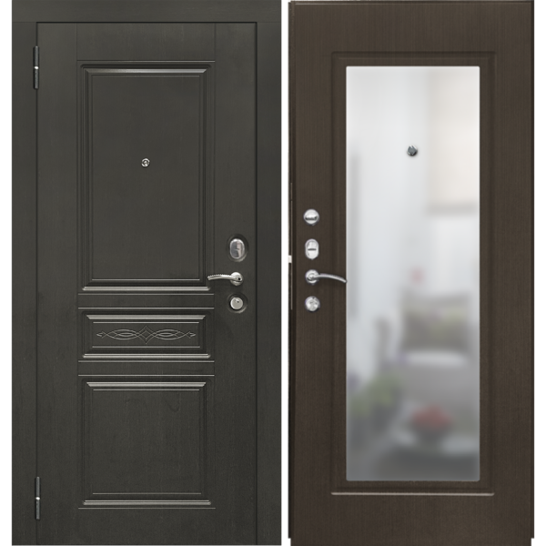 Входная металлическая дверь SD Prof-10 Троя-Зеркало