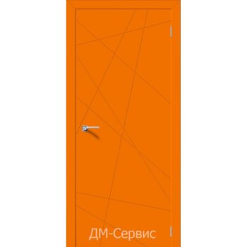 Межкомнатная крашенная дверь эмаль премиум класса «Графика» (глухая)