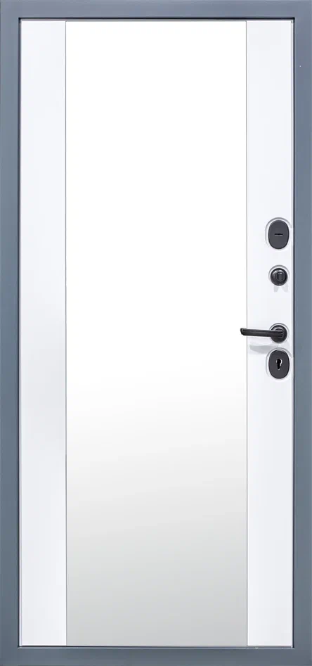 Дверь металлическая входная STR MX-46 Зеркало (бетон тёмный)